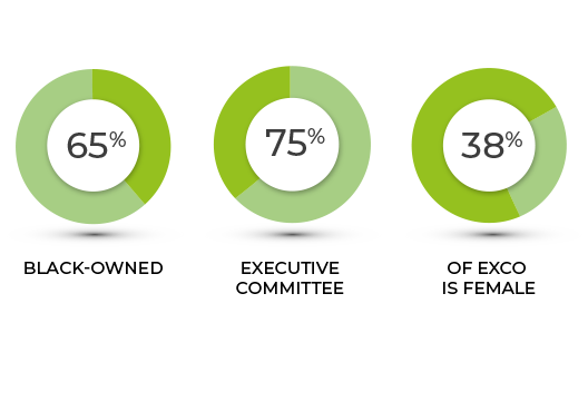 Equitable ownership stats Image with industry stats for equity ownership